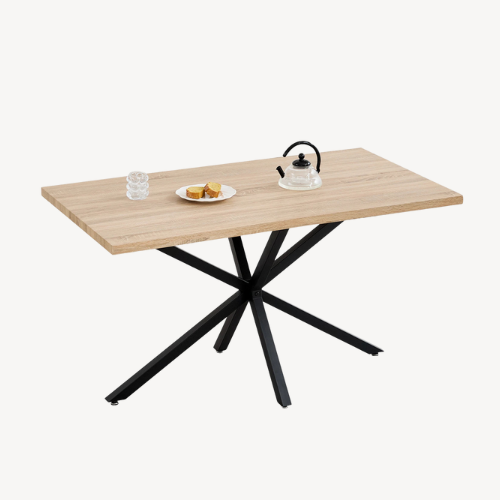 Table rectangulaire bois et métal