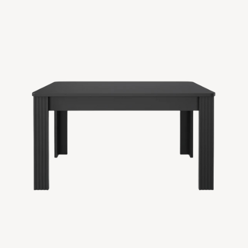 Table à manger noire contemporaine