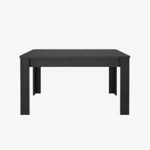 Table à manger noire contemporaine