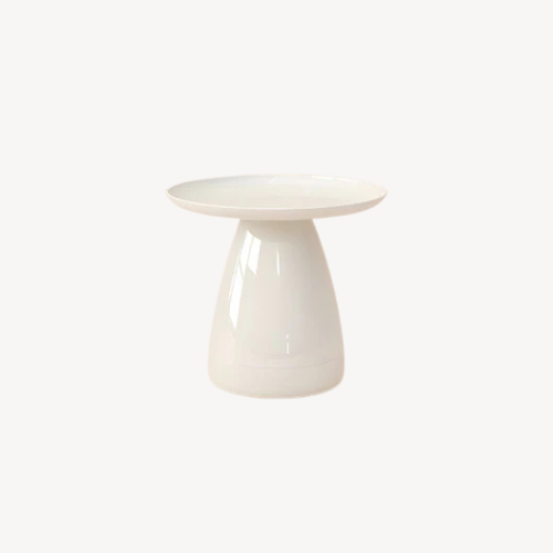 Table d’appoint ronde orange design