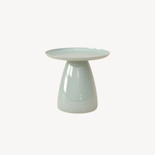Table d’appoint ronde orange design