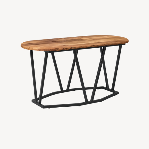 Table basse bois métal industrielle