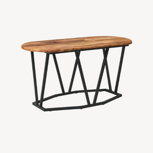 Table basse bois métal industrielle