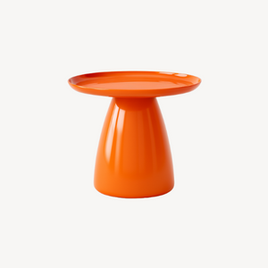 Table d’appoint ronde orange design