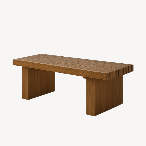 Table basse rectangulaire bois design