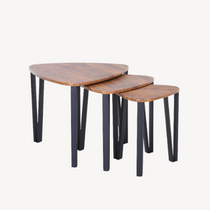 Tables basses gigognes bois métal
