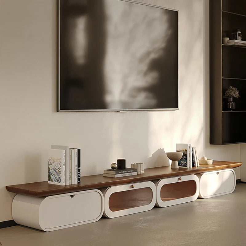 Meuble TV design scandinave blanc