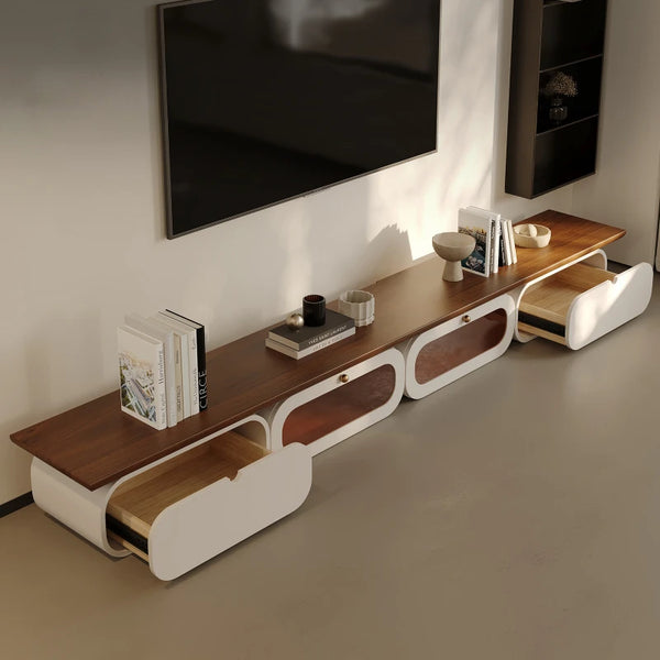 Meuble TV design scandinave blanc