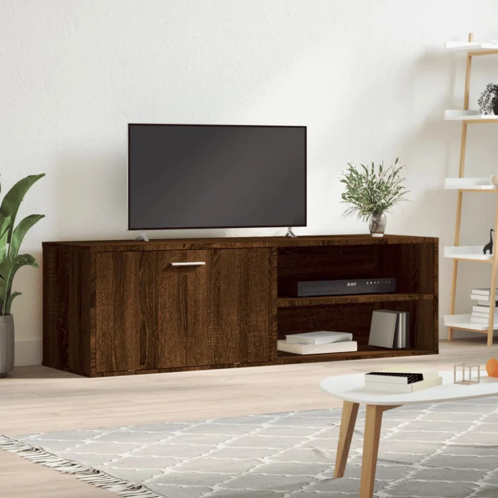 Meuble TV moderne chêne brun