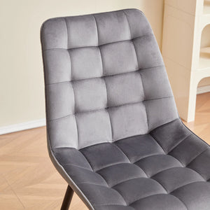 Chaise de salle à manger velours