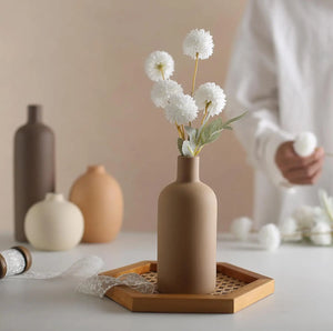 Vase décoratif céramique neutre
