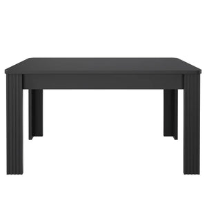 Table à manger noire contemporaine