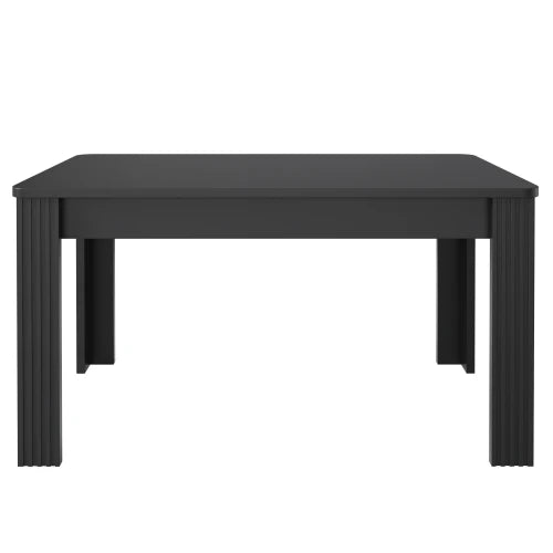 Table à manger noire contemporaine