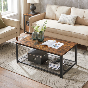 Table basse industrielle bois métal
