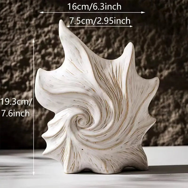 Vase coquillage céramique design moderne