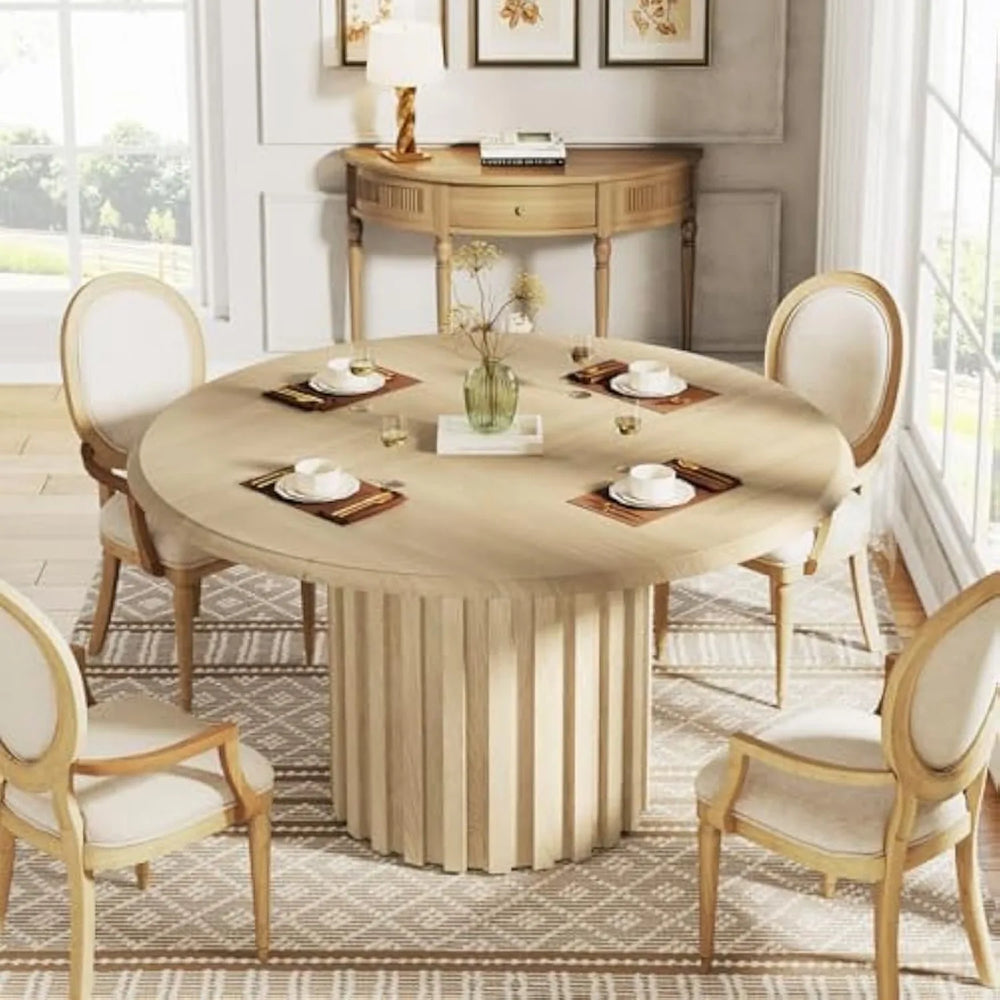 Table ronde moderne pied colonne