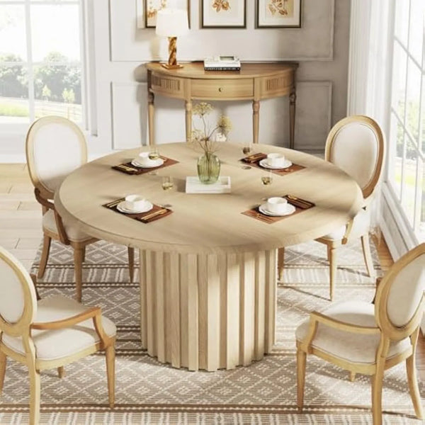 Table ronde moderne pied colonne