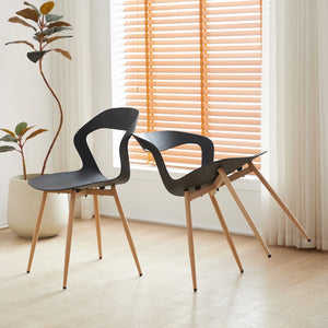 Chaise de salle à manger blanche scandinave