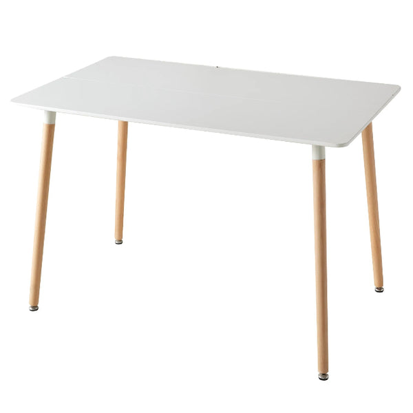 Table à manger minimaliste bois blanc