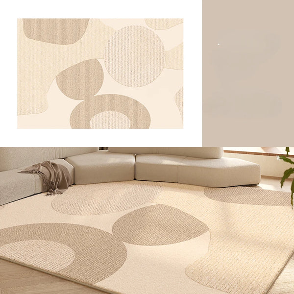 Tapis salon style cream doux