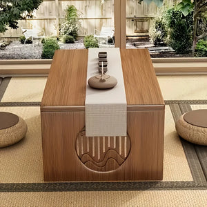 Table basse japonaise bambou pliable