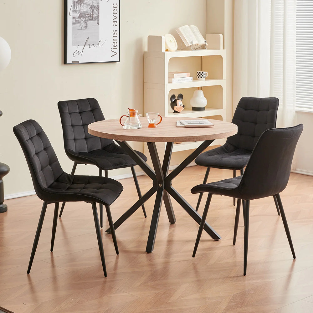 Chaise de salle à manger velours
