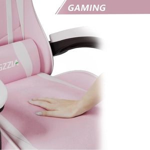 Chaise gaming ergonomique rose