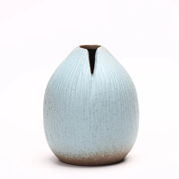 Vase terracotta japonais imitation pierre