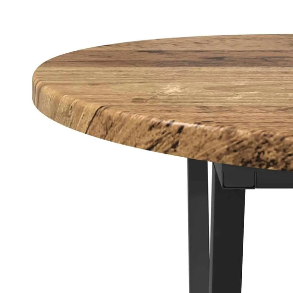 Table basse bois métal industrielle