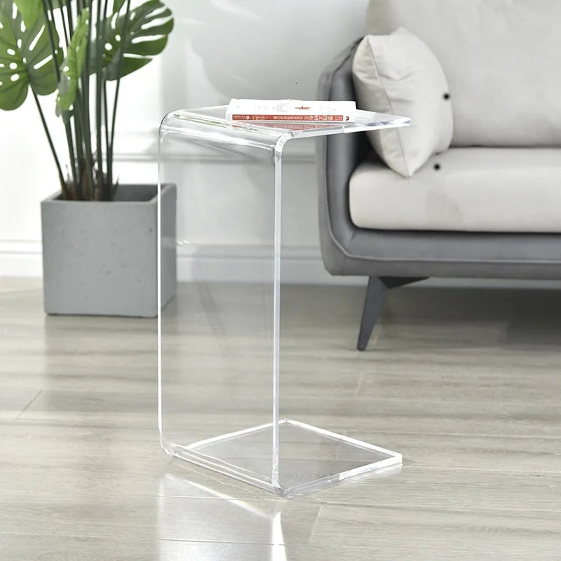 Table basse acrylique transparente design