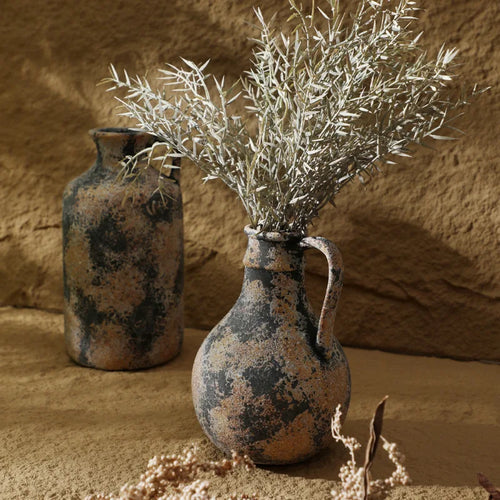 Vase en grès style Wabi-Sabi