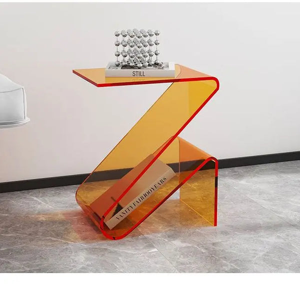 Table d’appoint design acrylique moderne