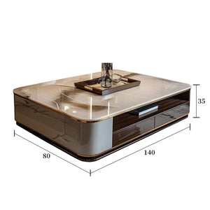 Table basse rectangulaire marbre luxe