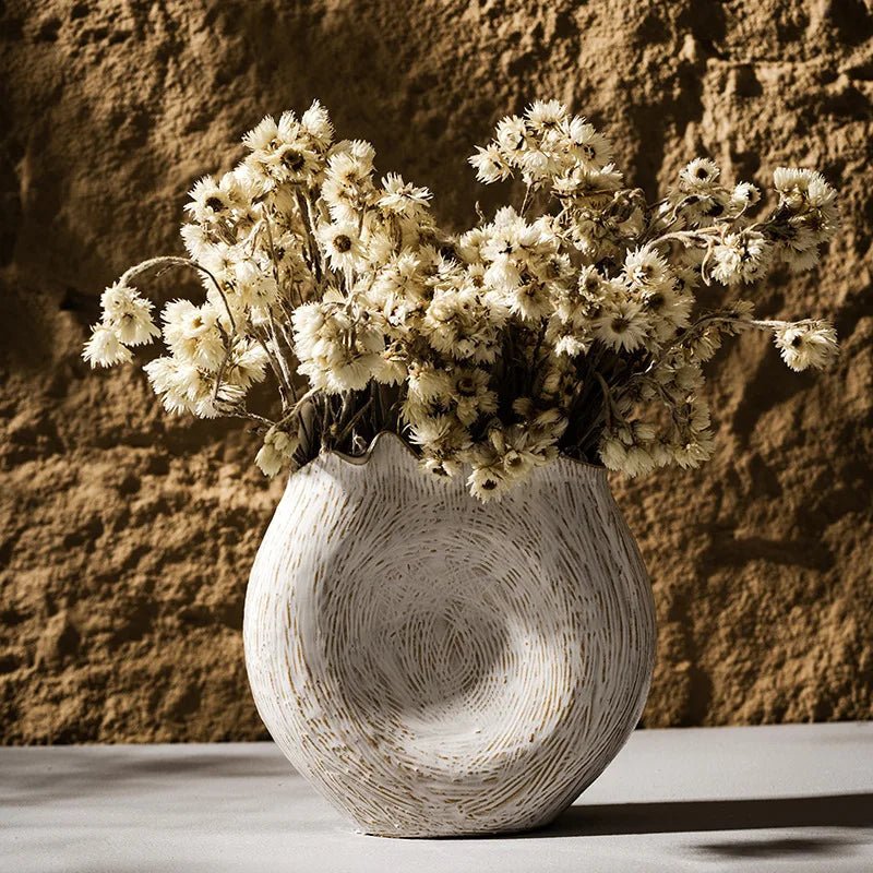 Vase en céramique cercle irrégulier