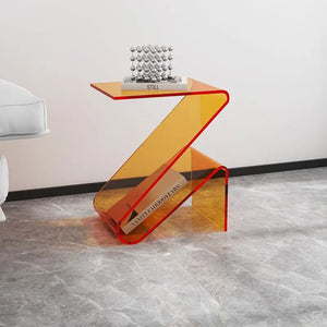 Table d’appoint design acrylique moderne