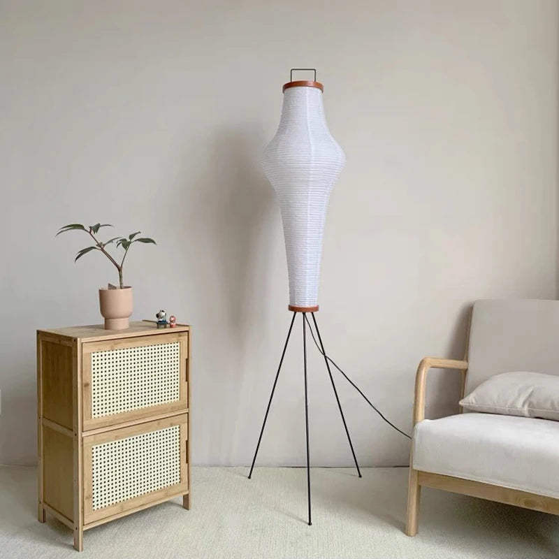Lampadaire japonais papier de riz design