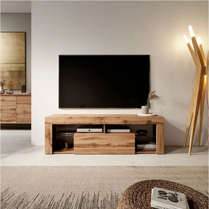 Meuble TV chêne design vintage