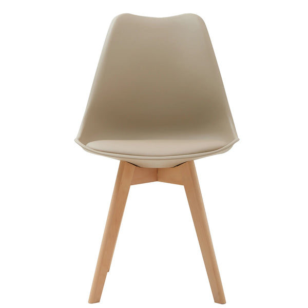 Chaise de salle à manger design beige
