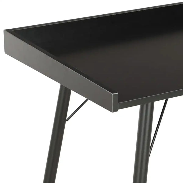 Table de bureau noire design nordique