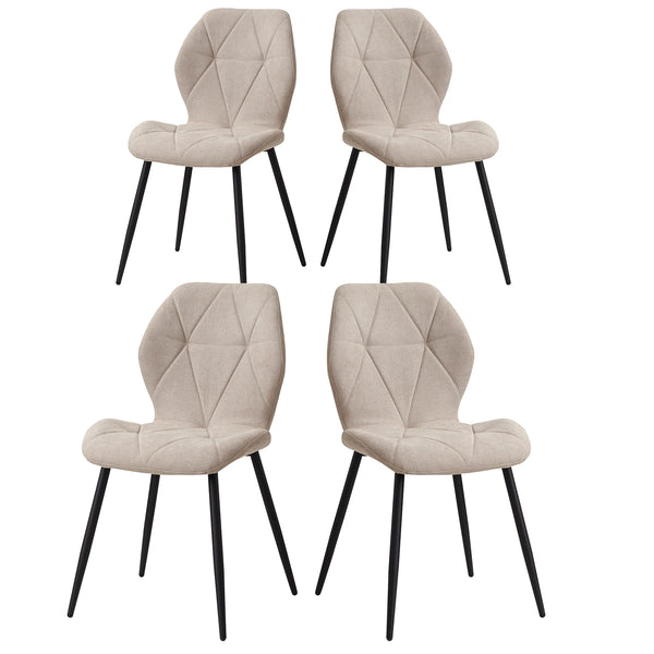 Chaise de salle à manger beige design