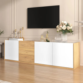 Meuble TV blanc bois design