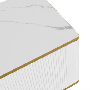 Meuble TV design blanc laqué