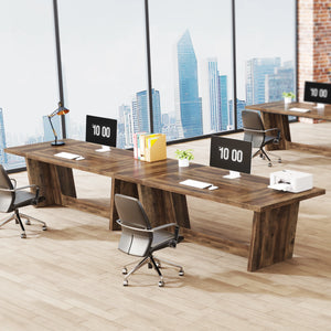 Bureau exécutif bois foncé industriel