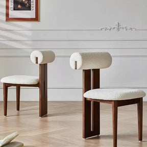 Chaise bois massif vintage nordique