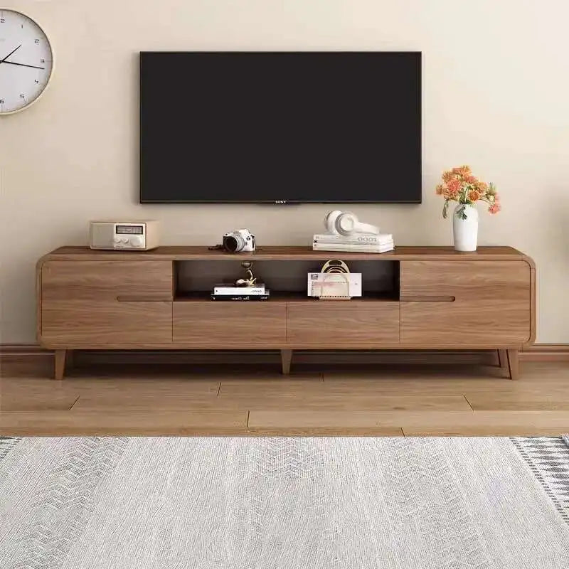 Meuble TV rétro moderne noyer