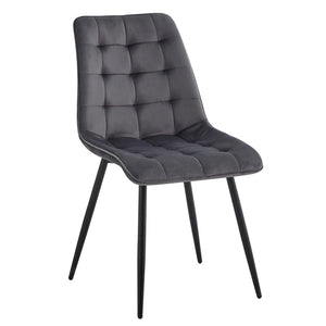 Chaise de salle à manger velours