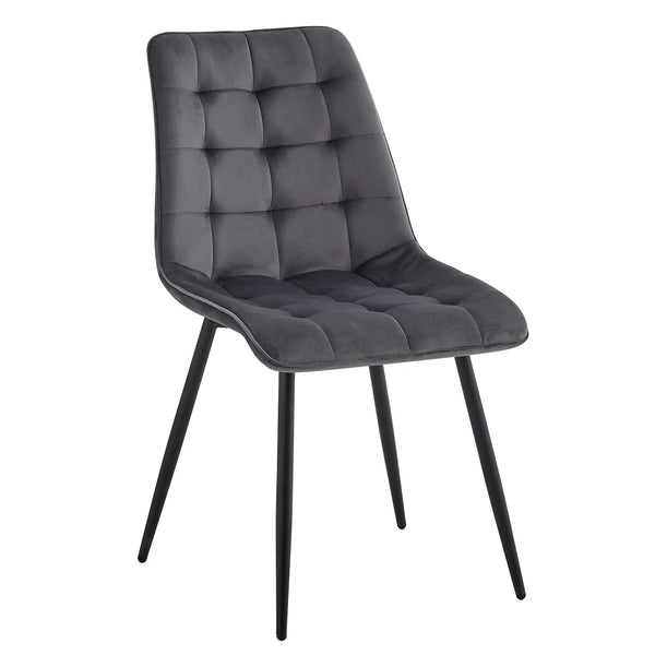 Chaise de salle à manger velours
