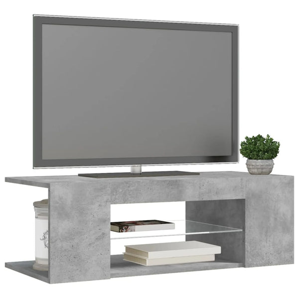 Meuble TV design LED béton