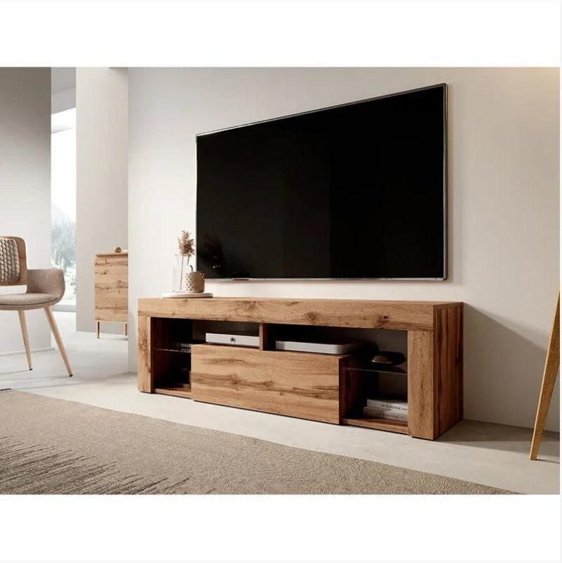 Meuble TV chêne design vintage