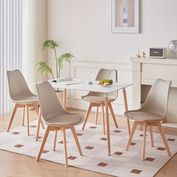 Chaise de salle à manger design beige